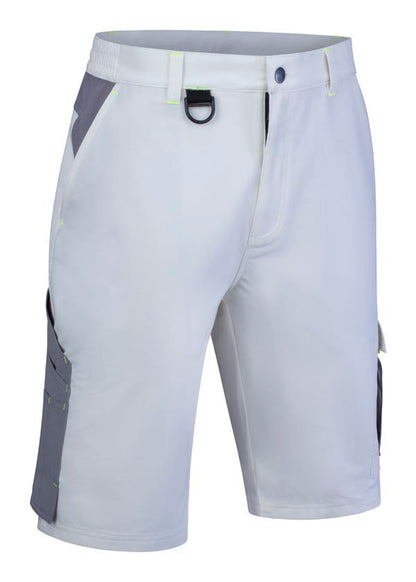 Flex Workwear Shorts White/ Grey ALL SIZES