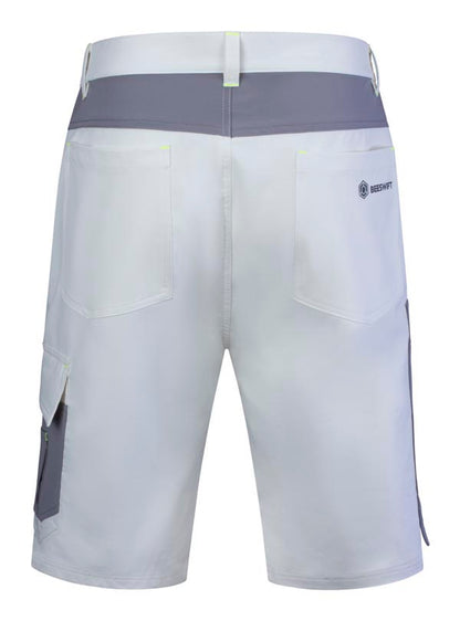 Flex Workwear Shorts White/ Grey ALL SIZES