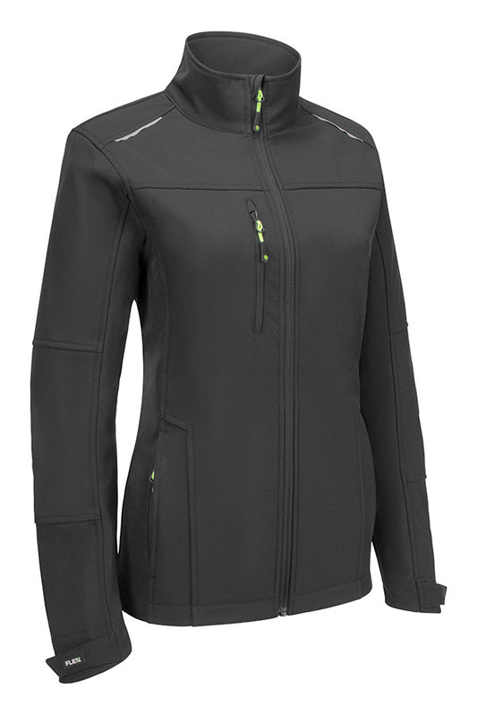 Flex Womens Softshell Jacket Black ALL SIZES