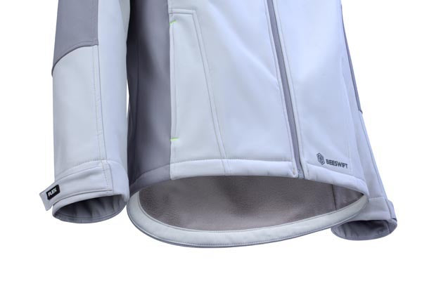 Flex Softshell Jacket Two-Tone White Grey ALL SIZES
