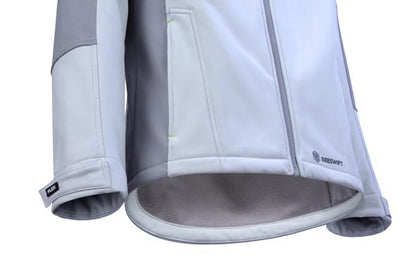 Flex Softshell Jacket Two-Tone White Grey ALL SIZES