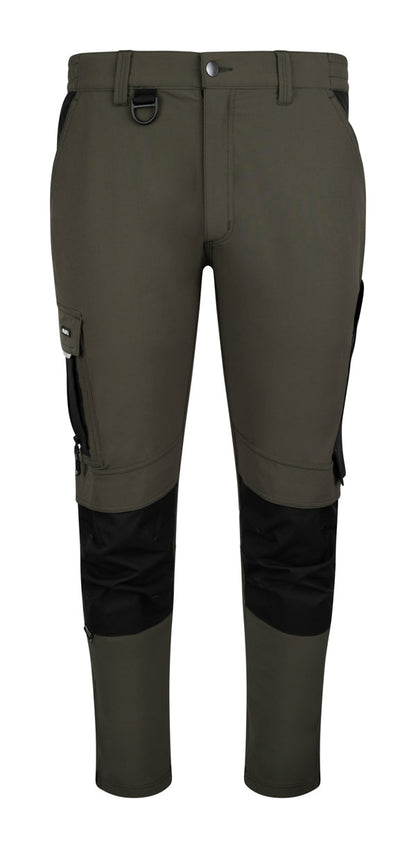 Flex Workwear Trouser Two-Tone Bot Green/Black ALL SIZES