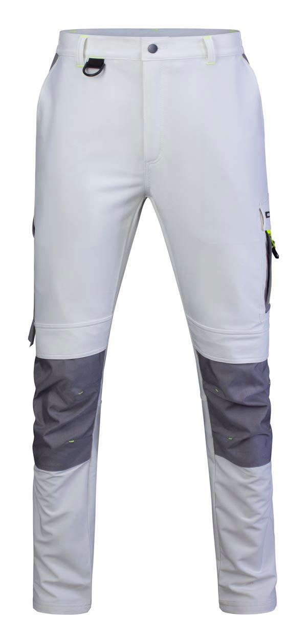 Flex Workwear Trouser  Two-Tone Wh Gy ALL SIZES