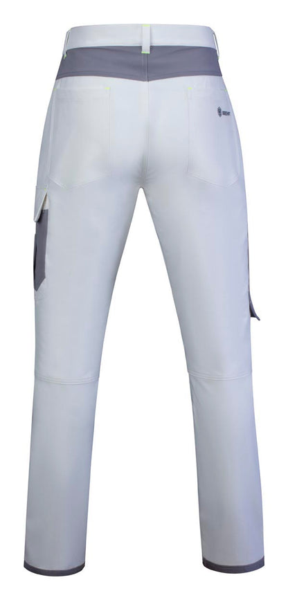 Flex Workwear Trouser  Two-Tone Wh Gy ALL SIZES