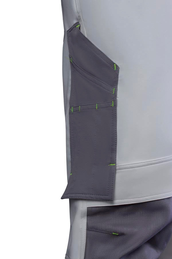 Flex Workwear Trouser  Two-Tone Wh Gy ALL SIZES
