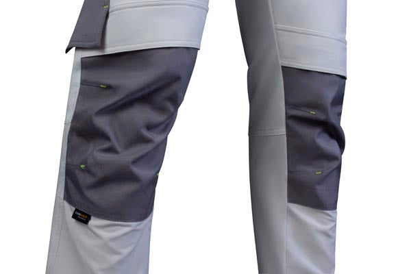 Flex Workwear Trouser  Two-Tone Wh Gy ALL SIZES