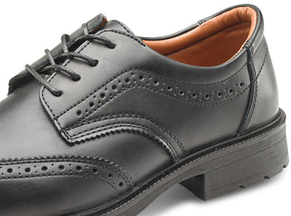 Beeswift Footwear Black Brogue Safety Shoes ALL SIZES