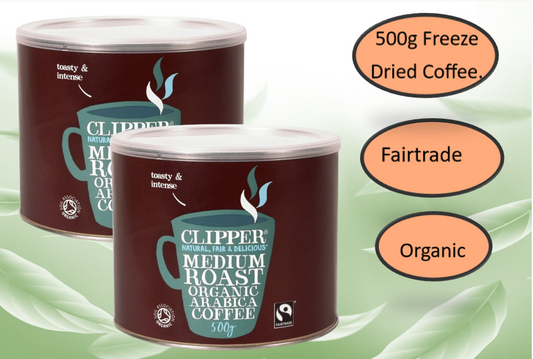 Clipper Fairtrade Medium Roast Decaf Organic Arabica Coffee 500g