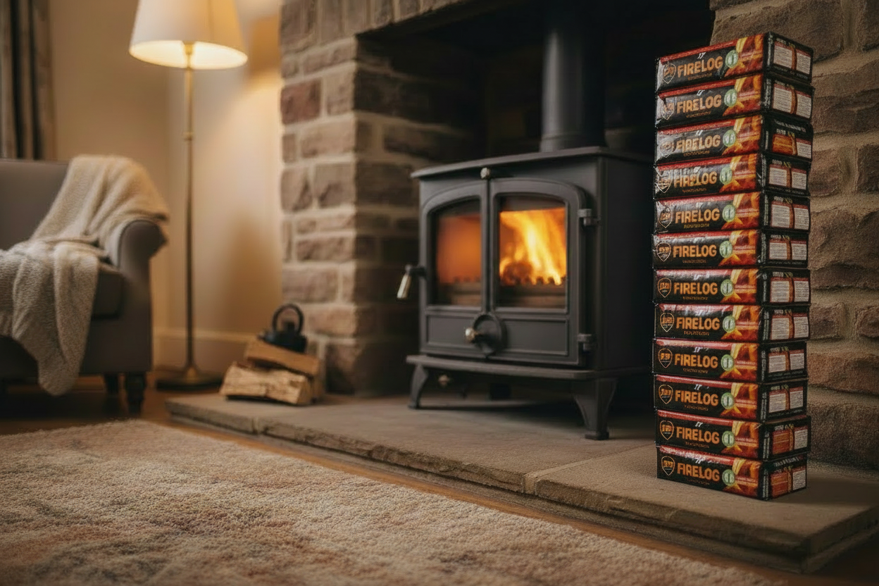 Zip Firelog | 100% Natural | Easy to Start | Upto 90m Per Log