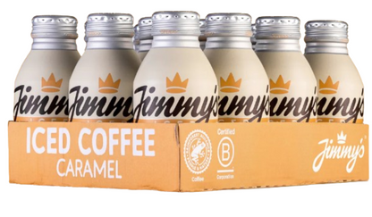Jimmys Iced Coffee Caramel Bottle Can 12 x 275ml