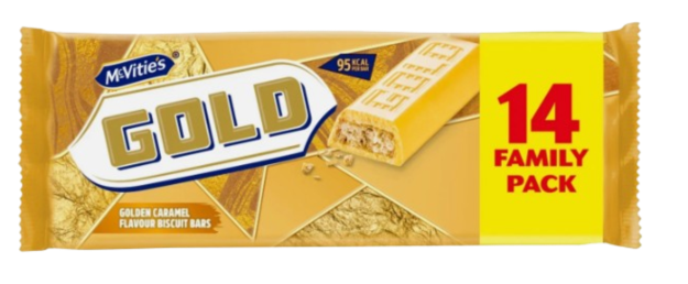 McVitie's Gold Biscuit Bars Family Pack 14 Pack