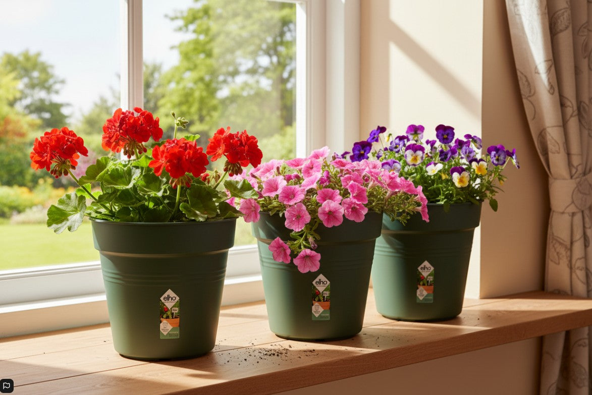 Elho Green Basics Grow Pot 13cm LEAF GREEN