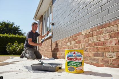 Sandtex Microseal | Smooth Masonry Paint | Vermont Grey | 5 Litre
