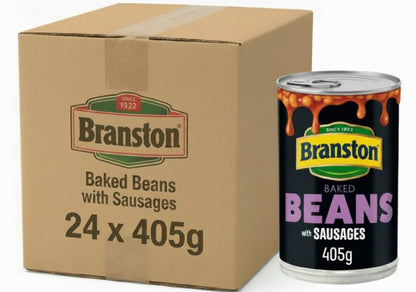 Branston Baked Beans with Sausages | 6 x 405g Tins