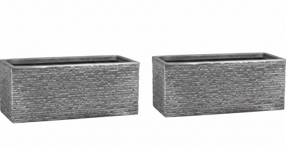 Strata 60cm Slate Effect Pewter Trough (GN576)