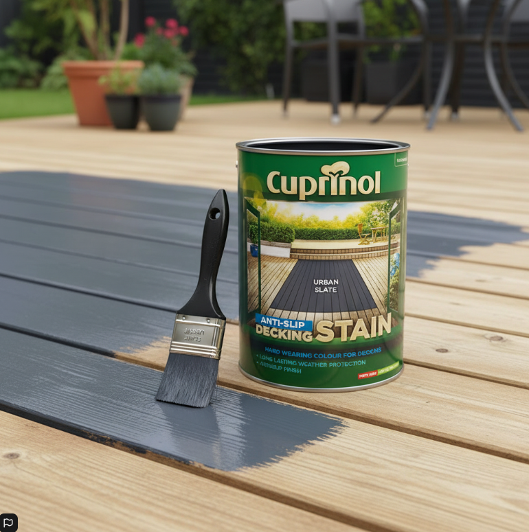 Dulux Cuprinol Anti-Slip Hardwearing Decking Stain - Urban Slate - 5L