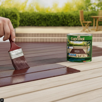 Cuprinol 2.5 Litres Anti Slip Decking Stain - American Mahogany