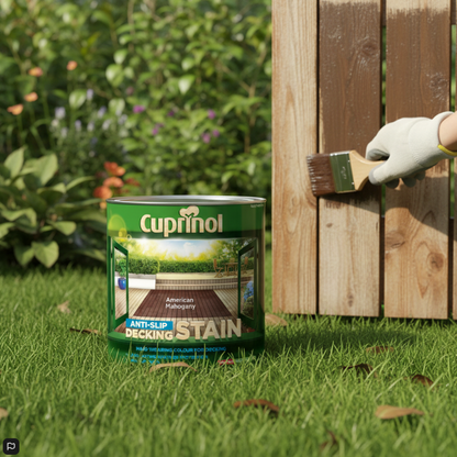 Cuprinol 2.5 Litres Anti Slip Decking Stain - American Mahogany