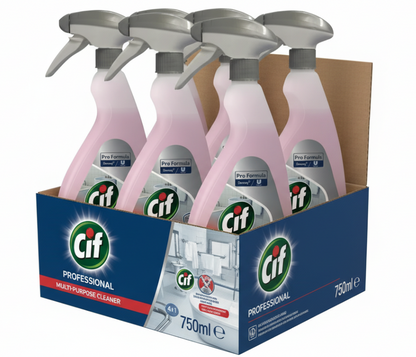 Cif Pro Formula 4-in-1 Washroom Cleaner & Disinfectant Ready To Use 750ml
