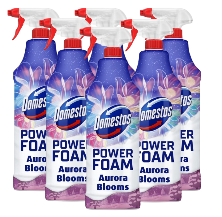 Domestos Power Foam | Aurora Bloom |  Toilet & Bathroom Cleaner | 1 x 650ml