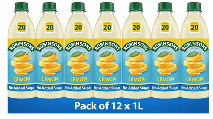 Robinsons Lemon Squash No Added Sugar 12 x 1 Litre A02103 {Clearance Line DATED END JULY }