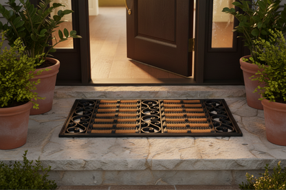 Fixtures Large Door Mat Heavy Duty Coco Scuff 100% Natural Coir Bristle {45 x 75cm}
