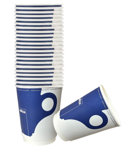 8oz Blue & White Double Walled Lavazza Cup - Single Unit (25's)