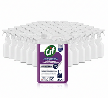 CIF Pro Formula Multi Purpose Disinfectant Cleaner CONCENTRATE 2 Litre (100 refills)