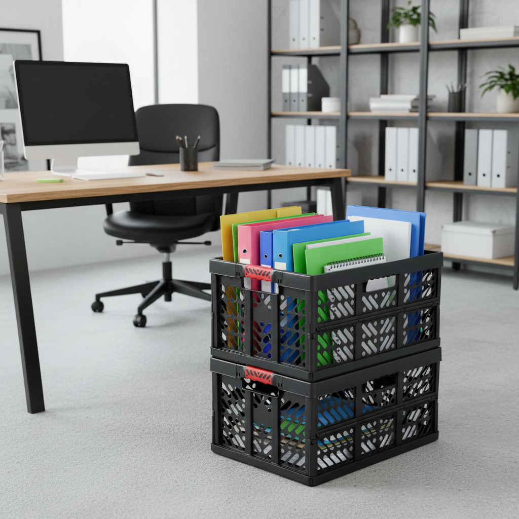 BEN FOLDING BOX GRAPHITE      45L