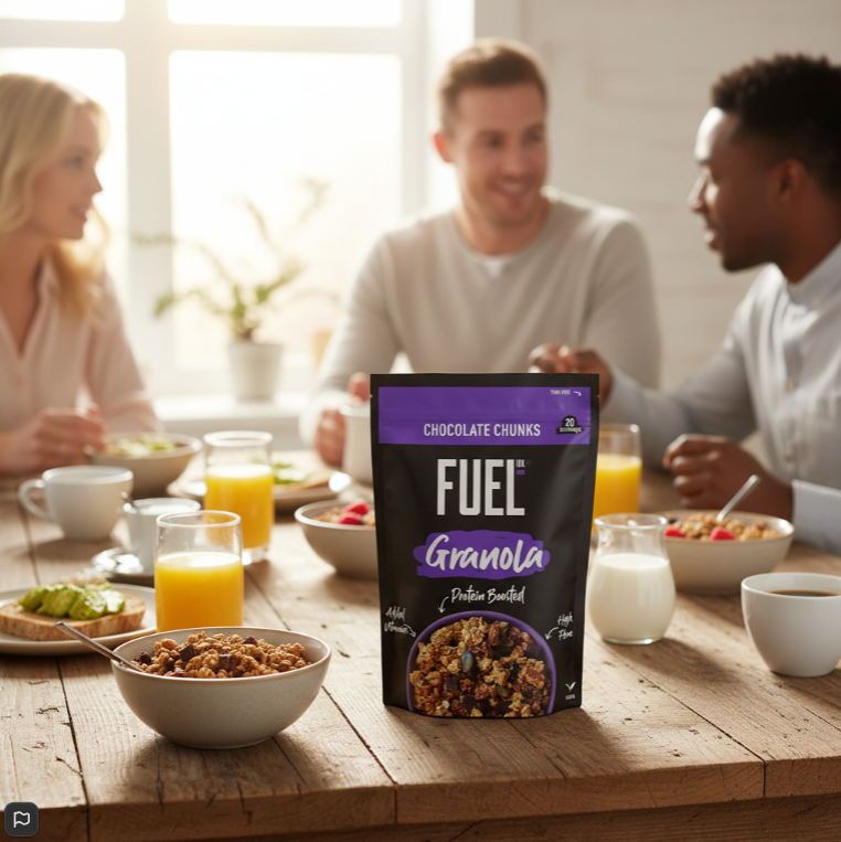 FUEL 10K Chocolate Chunks Protein Granola Breakfast Cereal | 1 x 1kg