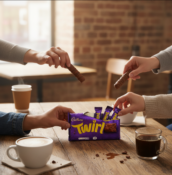 Cadbury Twirl 9 Multipack | 1 x 193.5g | 9 Bars