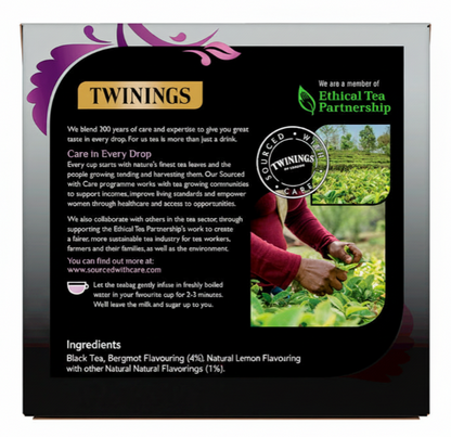Twinings Earl Grey String & Tagged 100's
