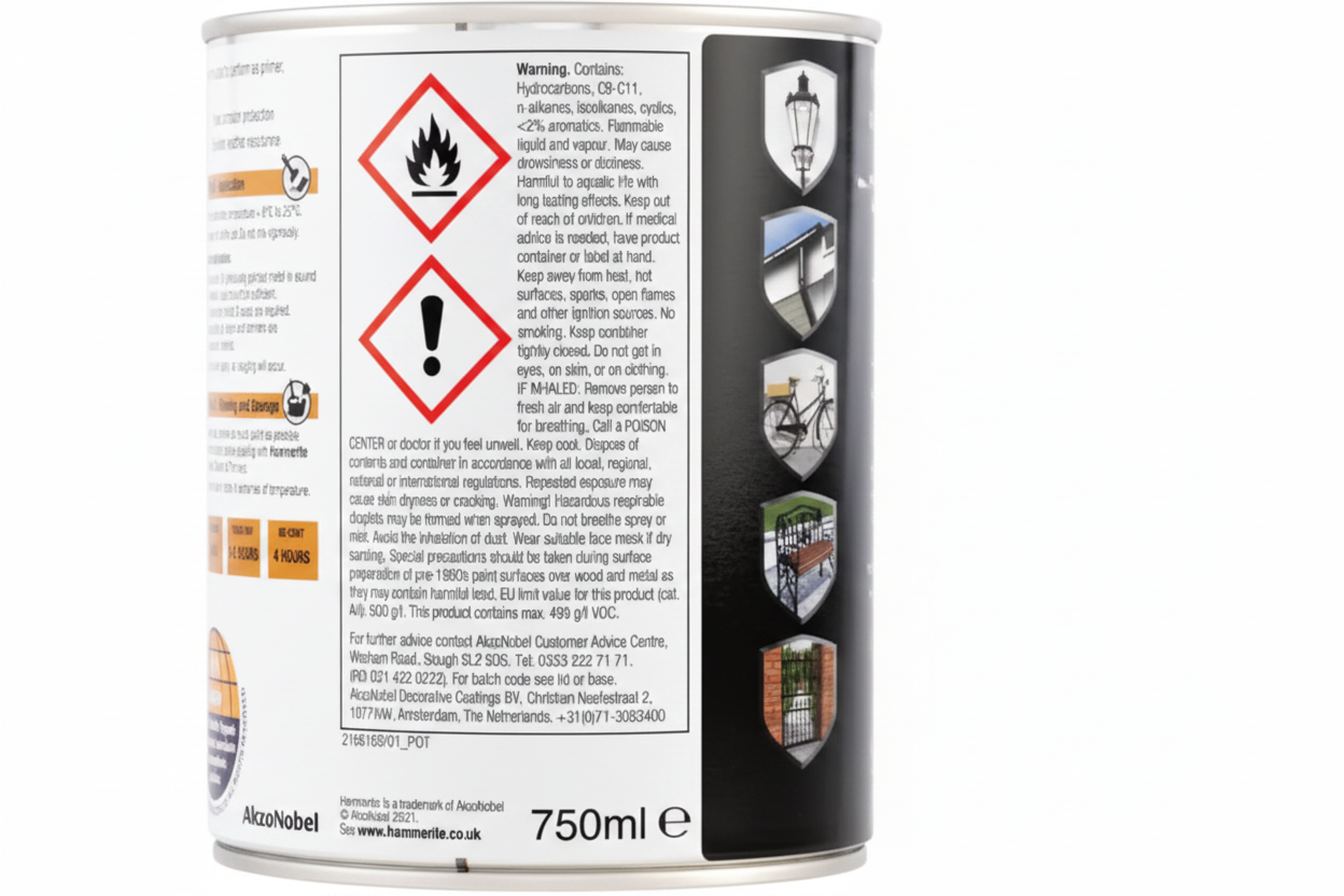 Hammerite Ultima Matt Metal Paint | 1x 750ml | Black