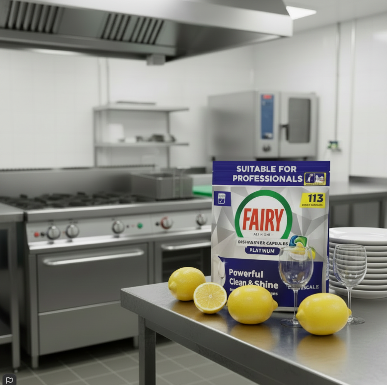 Fairy Professional Platinum Dishwasher Tablets, Fresh Lemon Scent, 113 Washes