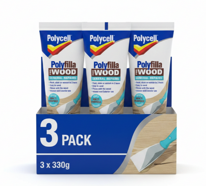 Polycell General Repair Wood Filler | Light | 1 x 330ml