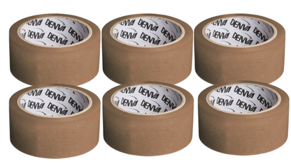 Denva Buff Packaging Tape 48mm x 66m Extra Long