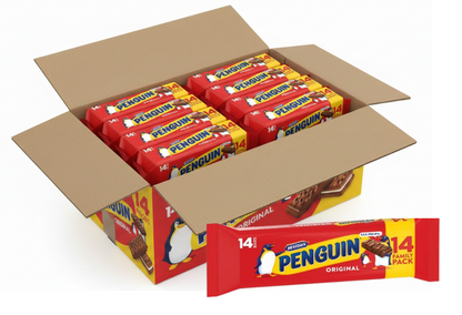 McVitie's Penguin Milk Chocolate Biscuit Bars (Pack of 14)