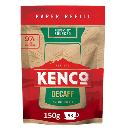Kenco Decaffeinated Instant Coffee Vending Bag 150g Pack