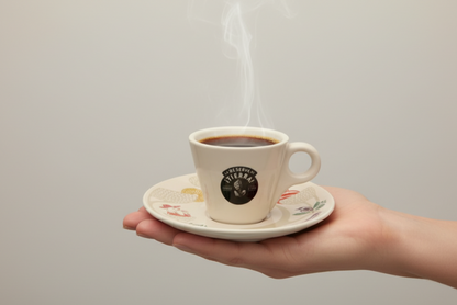 New Lavazza Tierra Espresso Coffee Cup & Saucer 4oz