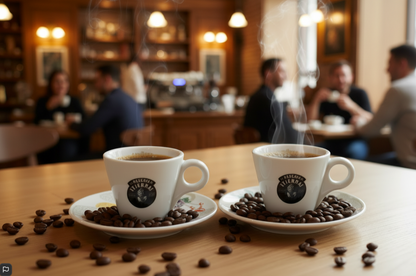 New Lavazza Tierra Espresso Coffee Cup & Saucer 4oz
