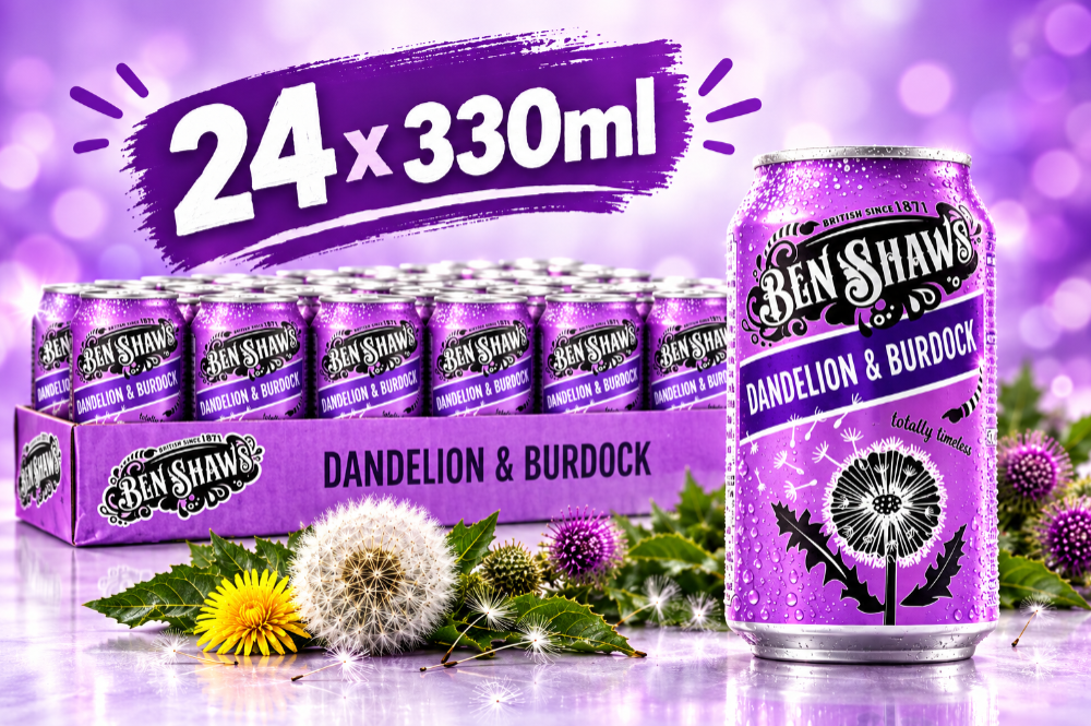 Ben Shaw's Dandelion & Burdock Cans 24 x 330ml