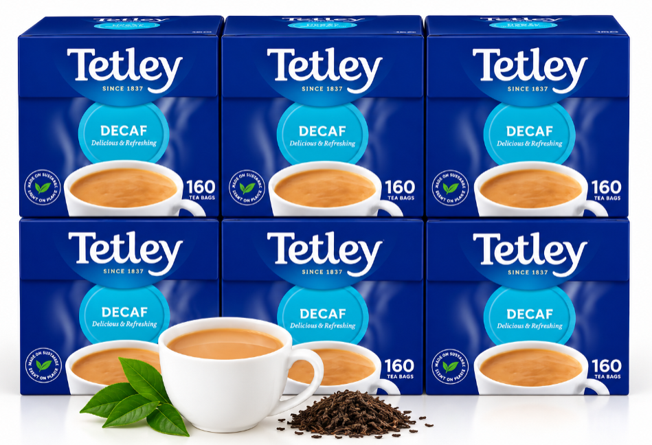 Tetley Decaffeinated Tea Bags 160's