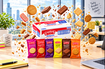Crawfords Mini Packs Assorted Biscuits 100 Packs of 3 Biscuits