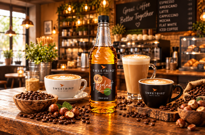 Sweetbird Hazelnut Coffee Syrup 1litre (Plastic)