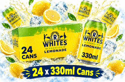 R.White's Premium Lemonade 24 x 330ml Cans