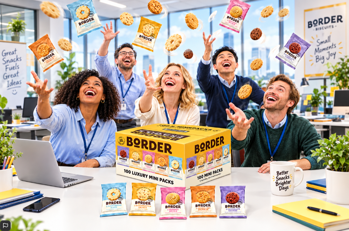 Border Biscuits Mini Packs 5 Varieties Twin Packs (Pack of 100) MP100