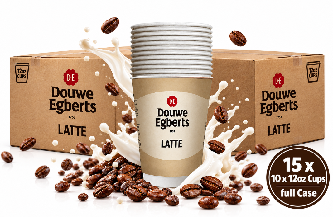 Douwe Egbert Pure Latte 12oz On The Go (10 Cups)