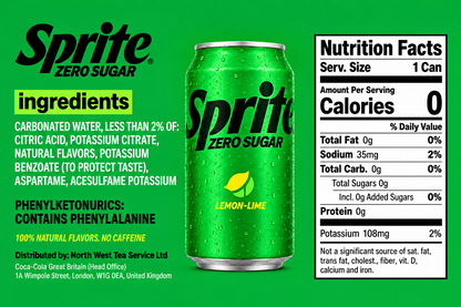 Sprite Zero Cans 330ml (Pack of 24) 100244