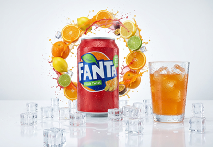 Fanta Fruit Twist Soft Drink 330ml Can (Pack of 24)