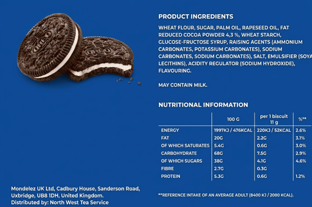 Oreo Biscuits Twin Mini Pack (Pack of 24 x 2's) 915529